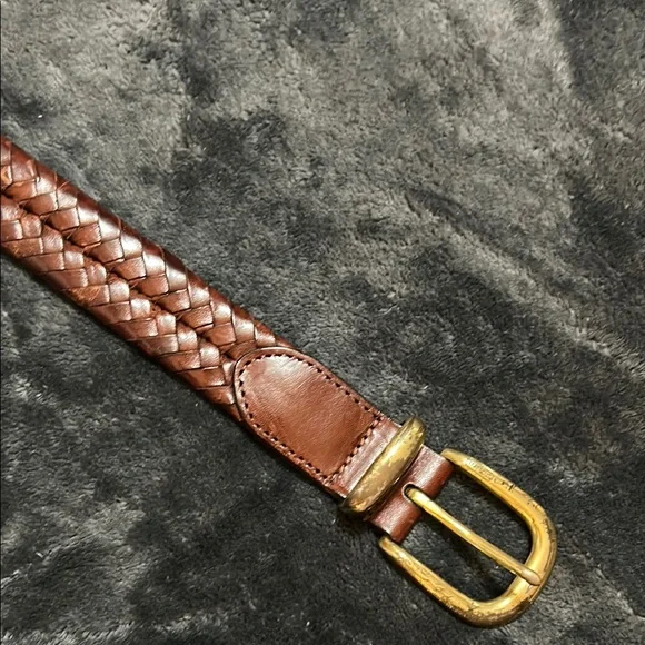 Coach | Bags | Coach Mens Brown Leather Braided Belt | Poshmark display picture 2